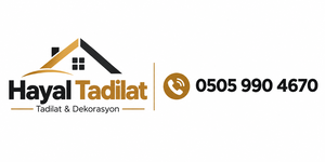 Hayal Tadilat logosu; güven, kalite ve profesyonel işçiliği yansıtan modern bir tasarıma sahiptir. Ev figürü tadilat ve yaşam alanlarını, altın ve siyah renkler ise güçlü, şık ve kurumsal bir marka kimliğini temsil eder.